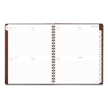 AT-A-GLANCE® Signature Collection Distressed Brown Weekly Monthly Planner, 11 X 8.5, Brown Cover, 13-month (jan To Jan): 2022 To 2023 freeshipping - TVN Wholesale